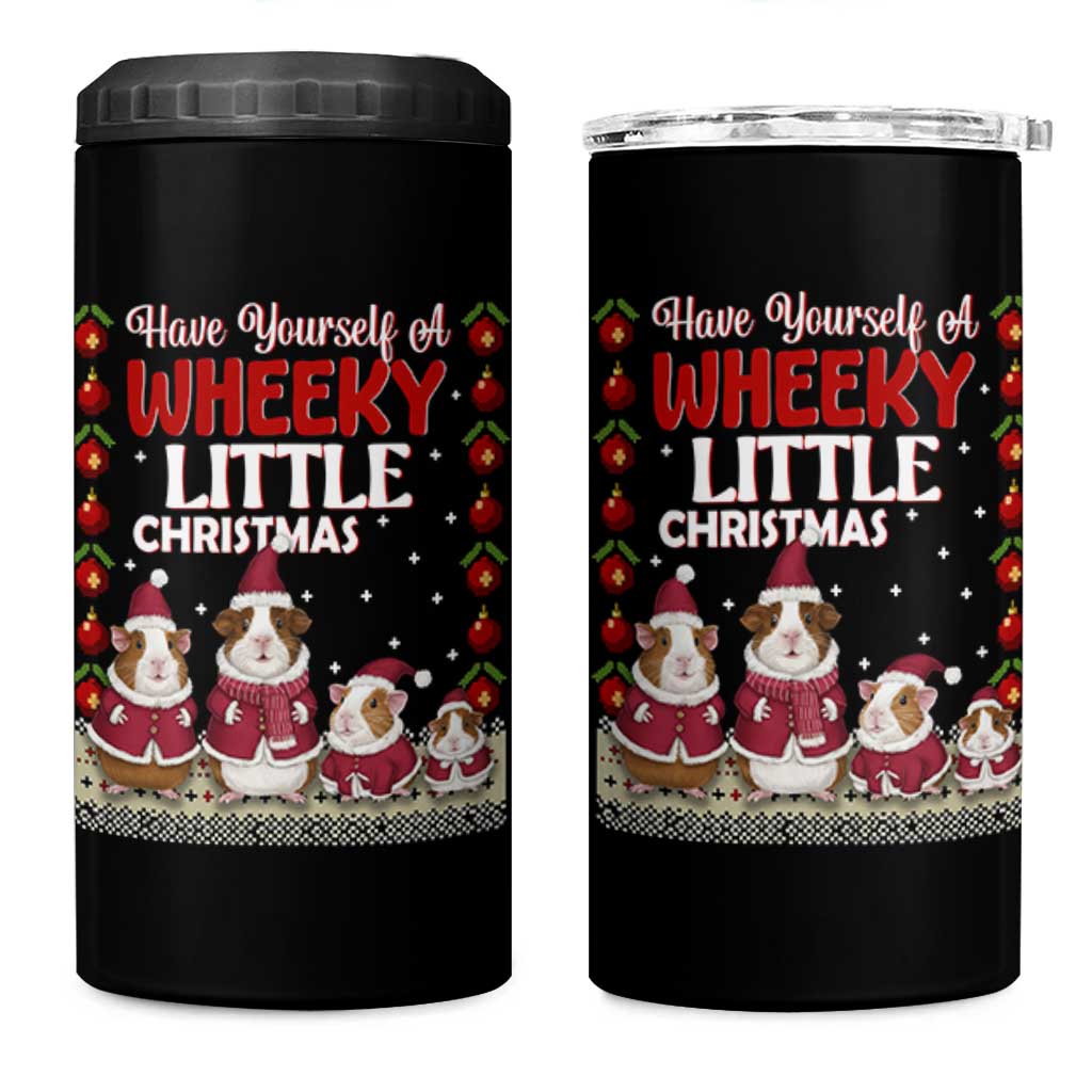 Christmas Guinea Pig Lover 4 in 1 Can Cooler Tumbler Have Yourself A Wheeky Little - Wonder Print Shop