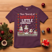 Christmas Guinea Pig Lover T Shirt Have Yourself A Wheeky Little - Wonder Print Shop