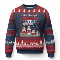Christmas Guinea Pig Lover Ugly Christmas Sweater Have Yourself A Wheeky Little - Wonder Print Shop