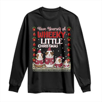 Christmas Guinea Pig Lover Long Sleeve Shirt Have Yourself A Wheeky Little - Wonder Print Shop