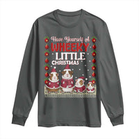 Christmas Guinea Pig Lover Long Sleeve Shirt Have Yourself A Wheeky Little - Wonder Print Shop