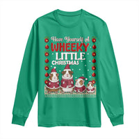 Christmas Guinea Pig Lover Long Sleeve Shirt Have Yourself A Wheeky Little - Wonder Print Shop