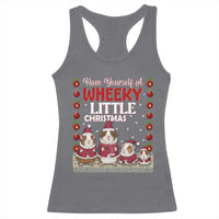 Christmas Guinea Pig Lover Racerback Tank Top Have Yourself A Wheeky Little - Wonder Print Shop