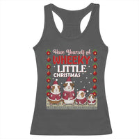 Christmas Guinea Pig Lover Racerback Tank Top Have Yourself A Wheeky Little - Wonder Print Shop