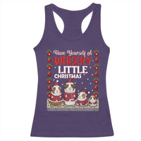 Christmas Guinea Pig Lover Racerback Tank Top Have Yourself A Wheeky Little - Wonder Print Shop