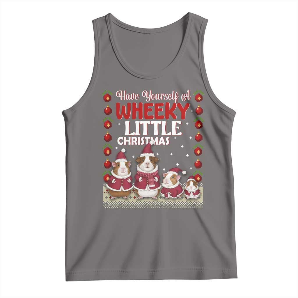 Christmas Guinea Pig Lover Tank Top Have Yourself A Wheeky Little - Wonder Print Shop