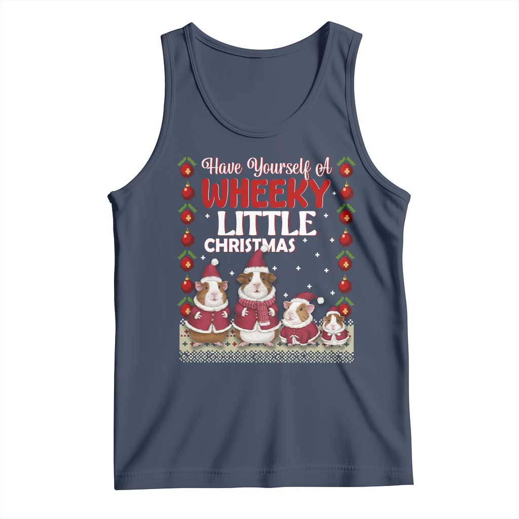 Christmas Guinea Pig Lover Tank Top Have Yourself A Wheeky Little - Wonder Print Shop