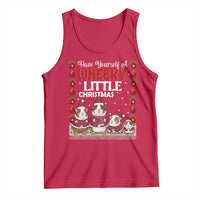 Christmas Guinea Pig Lover Tank Top Have Yourself A Wheeky Little - Wonder Print Shop