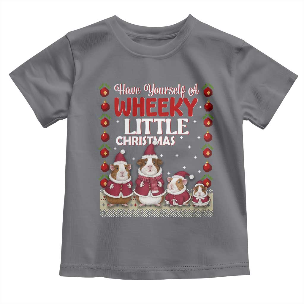Christmas Guinea Pig Lover Toddler T Shirt Have Yourself A Wheeky Little - Wonder Print Shop