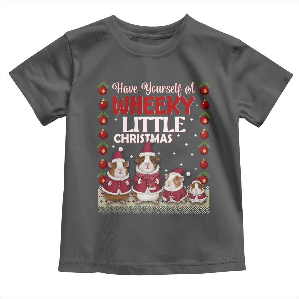 Christmas Guinea Pig Lover Toddler T Shirt Have Yourself A Wheeky Little - Wonder Print Shop