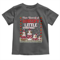 Christmas Guinea Pig Lover Toddler T Shirt Have Yourself A Wheeky Little - Wonder Print Shop