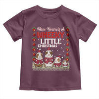 Christmas Guinea Pig Lover Toddler T Shirt Have Yourself A Wheeky Little - Wonder Print Shop