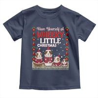 Christmas Guinea Pig Lover Toddler T Shirt Have Yourself A Wheeky Little - Wonder Print Shop