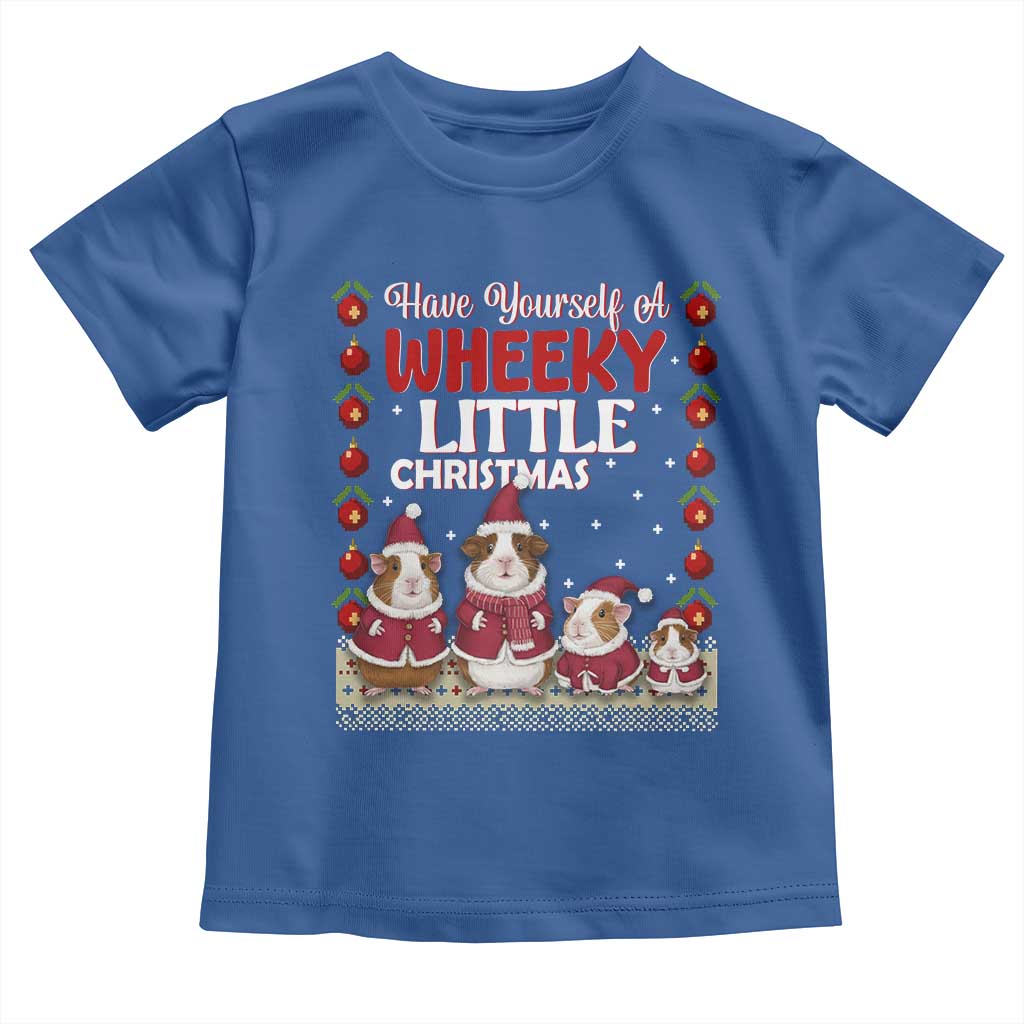 Christmas Guinea Pig Lover Toddler T Shirt Have Yourself A Wheeky Little - Wonder Print Shop
