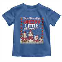 Christmas Guinea Pig Lover Toddler T Shirt Have Yourself A Wheeky Little - Wonder Print Shop