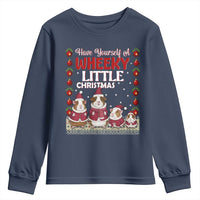 Christmas Guinea Pig Lover Youth Sweatshirt Have Yourself A Wheeky Little - Wonder Print Shop