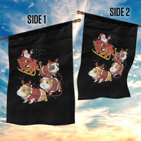 Funny Christmas Guinea Pig Lover Gift Garden Flag Santa Pig Sleigh Crew - Wonder Print Shop