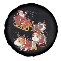 Funny Christmas Guinea Pig Lover Gift Spare Tire Cover Santa Pig Sleigh Crew - Wonder Print Shop