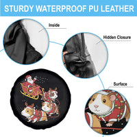 Funny Christmas Guinea Pig Lover Gift Spare Tire Cover Santa Pig Sleigh Crew - Wonder Print Shop