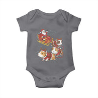 Funny Christmas Guinea Pig Lover Gift Baby Onesie Santa Pig Sleigh Crew - Wonder Print Shop