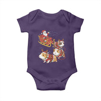 Funny Christmas Guinea Pig Lover Gift Baby Onesie Santa Pig Sleigh Crew - Wonder Print Shop