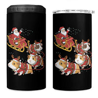 Funny Christmas Guinea Pig Lover Gift 4 in 1 Can Cooler Tumbler Santa Pig Sleigh Crew - Wonder Print Shop