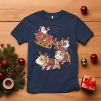 Funny Christmas Guinea Pig Lover Gift T Shirt Santa Pig Sleigh Crew - Wonder Print Shop