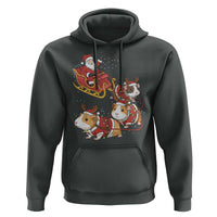 Funny Christmas Guinea Pig Lover Gift Hoodie Santa Pig Sleigh Crew - Wonder Print Shop