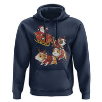 Funny Christmas Guinea Pig Lover Gift Hoodie Santa Pig Sleigh Crew - Wonder Print Shop