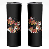 Funny Christmas Guinea Pig Lover Gift Skinny Tumbler Santa Pig Sleigh Crew - Wonder Print Shop