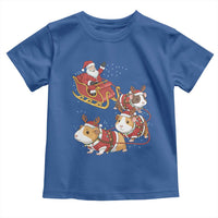 Funny Christmas Guinea Pig Lover Gift Toddler T Shirt Santa Pig Sleigh Crew - Wonder Print Shop
