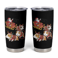 Funny Christmas Guinea Pig Lover Gift Tumbler Cup Santa Pig Sleigh Crew - Wonder Print Shop