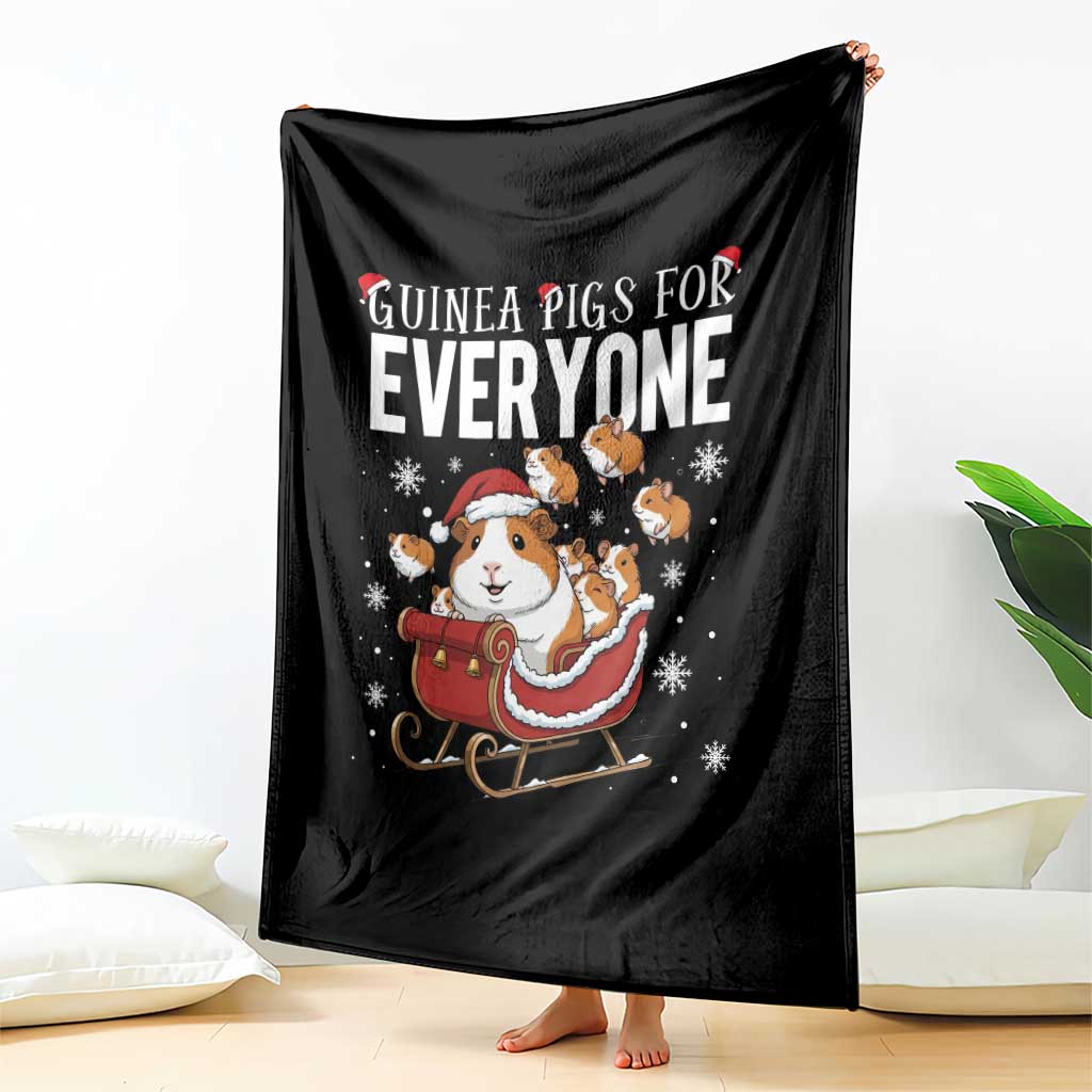 Christmas Guinea Pigs For Everyone Throw Blanket Funny Cavy Lover Gift - Wonder Print Shop