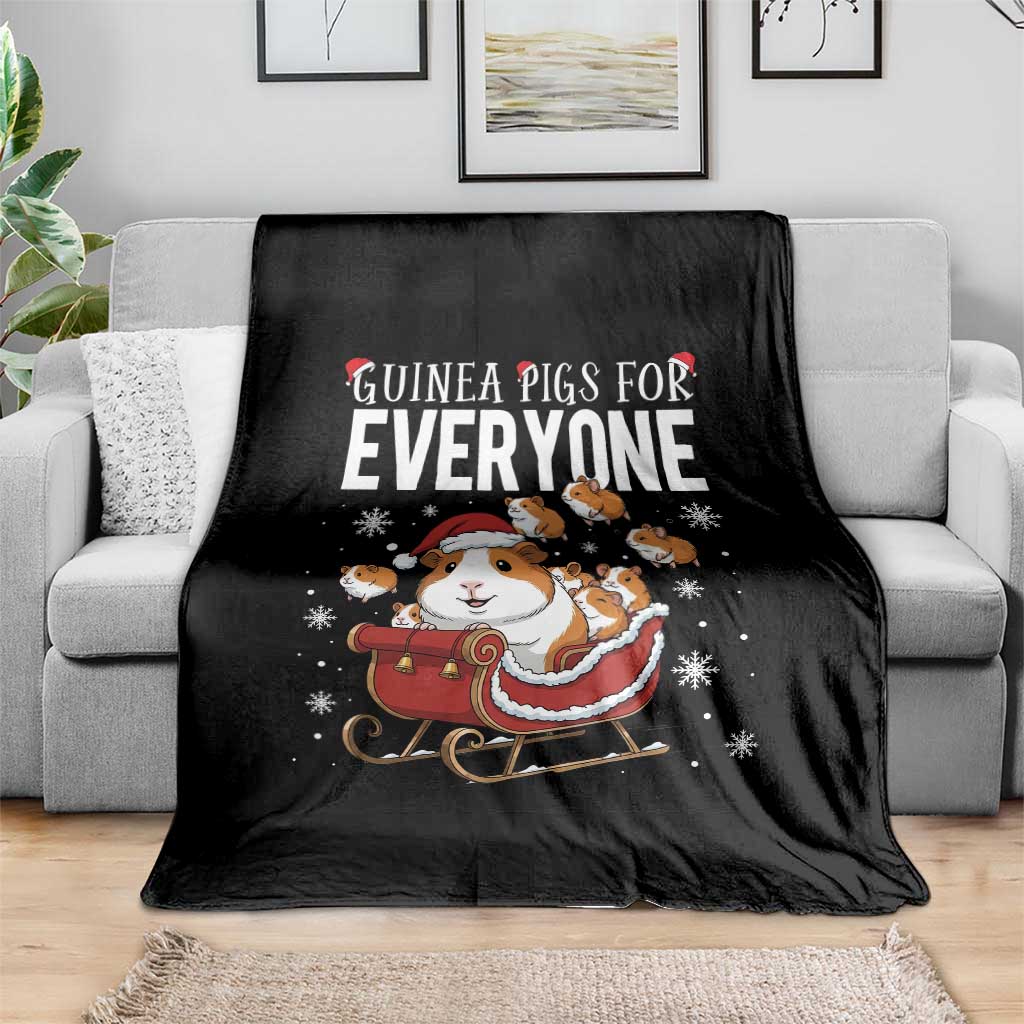 Christmas Guinea Pigs For Everyone Throw Blanket Funny Cavy Lover Gift - Wonder Print Shop