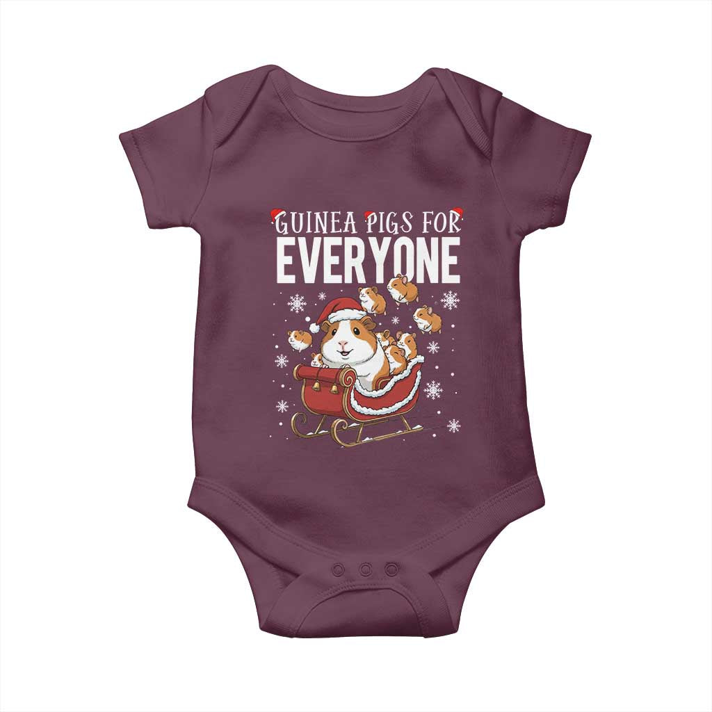 Christmas Guinea Pigs For Everyone Baby Onesie Funny Cavy Lover Gift - Wonder Print Shop