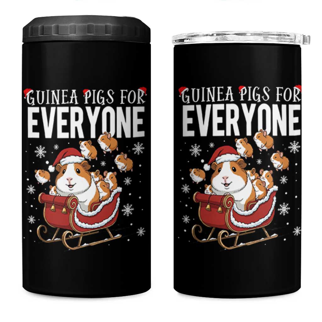 Christmas Guinea Pigs For Everyone 4 in 1 Can Cooler Tumbler Funny Cavy Lover Gift - Wonder Print Shop