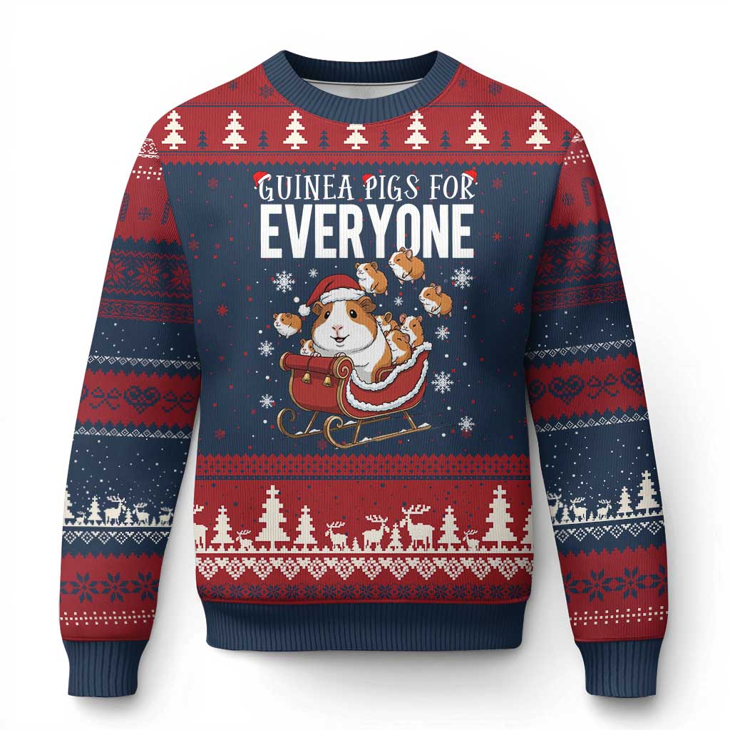 Christmas Guinea Pigs For Everyone Ugly Christmas Sweater Funny Cavy Lover Gift - Wonder Print Shop