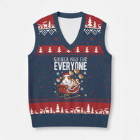 Christmas Guinea Pigs For Everyone V-Neck Knit Sweater Vest Funny Cavy Lover Gift - Wonder Print Shop