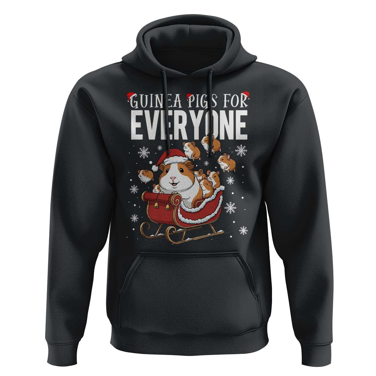 Christmas Guinea Pigs For Everyone Hoodie Funny Cavy Lover Gift - Wonder Print Shop