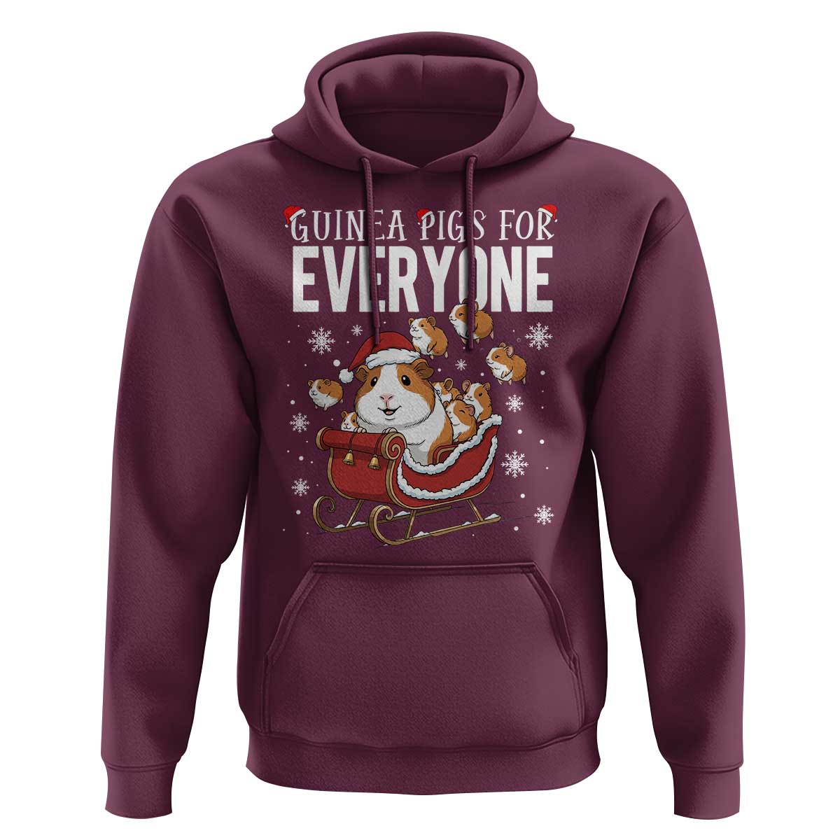 Christmas Guinea Pigs For Everyone Hoodie Funny Cavy Lover Gift - Wonder Print Shop