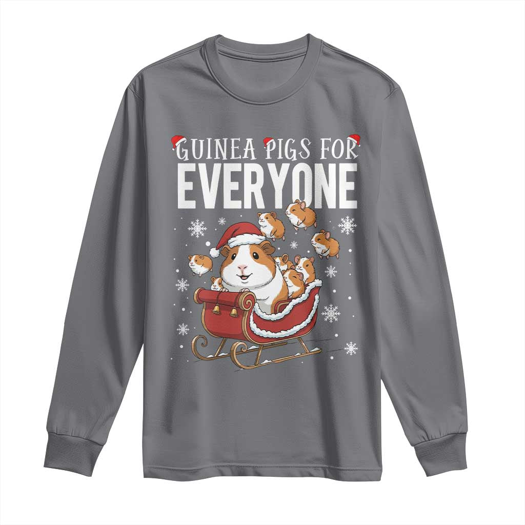 Christmas Guinea Pigs For Everyone Long Sleeve Shirt Funny Cavy Lover Gift - Wonder Print Shop