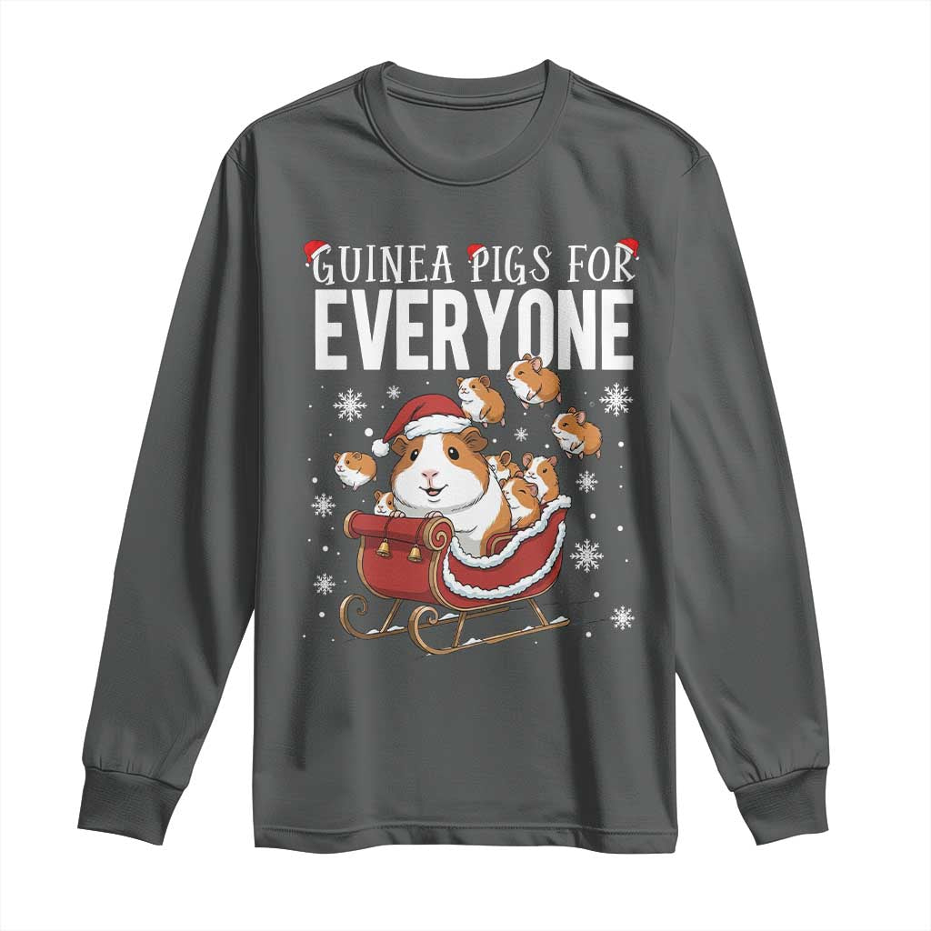 Christmas Guinea Pigs For Everyone Long Sleeve Shirt Funny Cavy Lover Gift - Wonder Print Shop