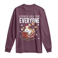 Christmas Guinea Pigs For Everyone Long Sleeve Shirt Funny Cavy Lover Gift - Wonder Print Shop