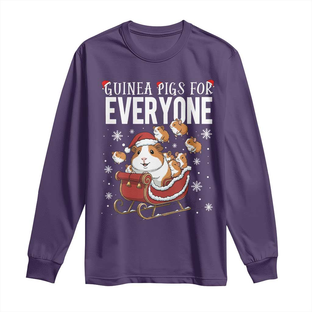 Christmas Guinea Pigs For Everyone Long Sleeve Shirt Funny Cavy Lover Gift - Wonder Print Shop