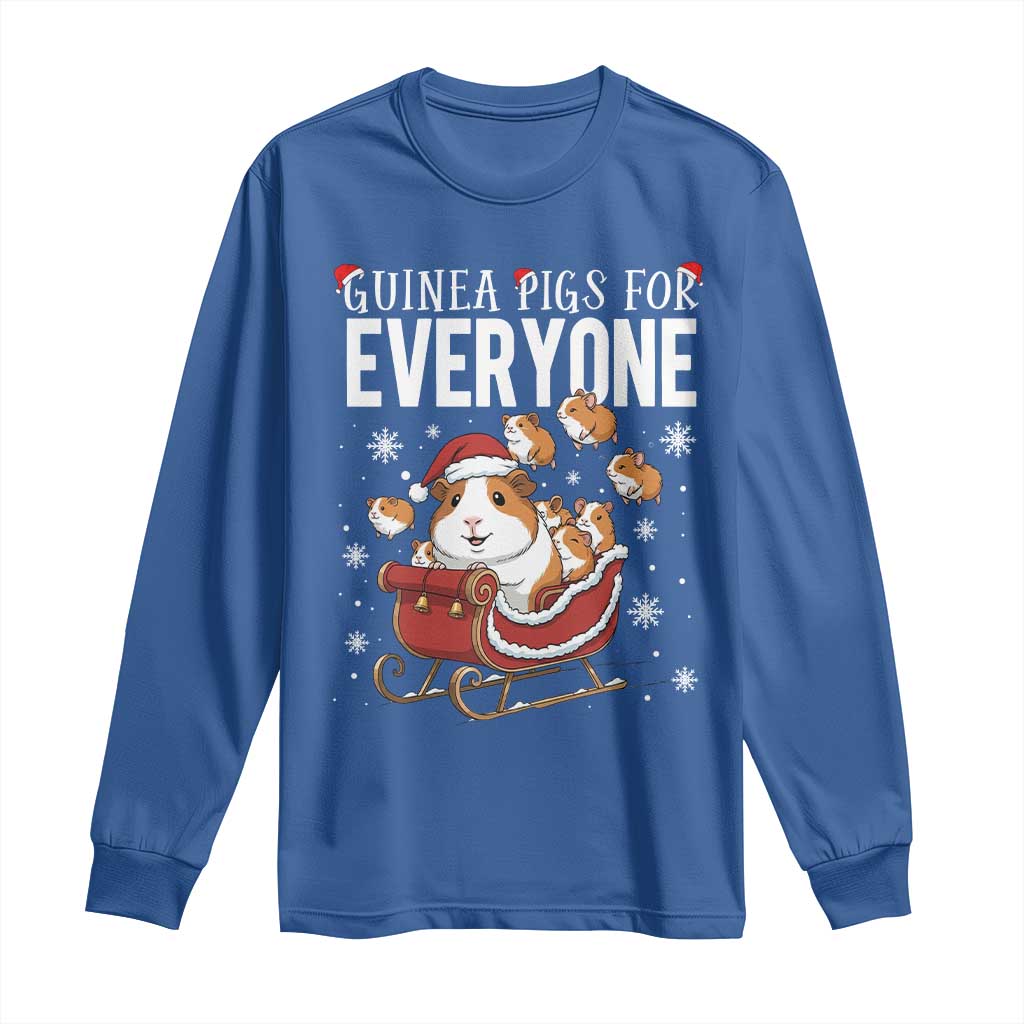 Christmas Guinea Pigs For Everyone Long Sleeve Shirt Funny Cavy Lover Gift - Wonder Print Shop