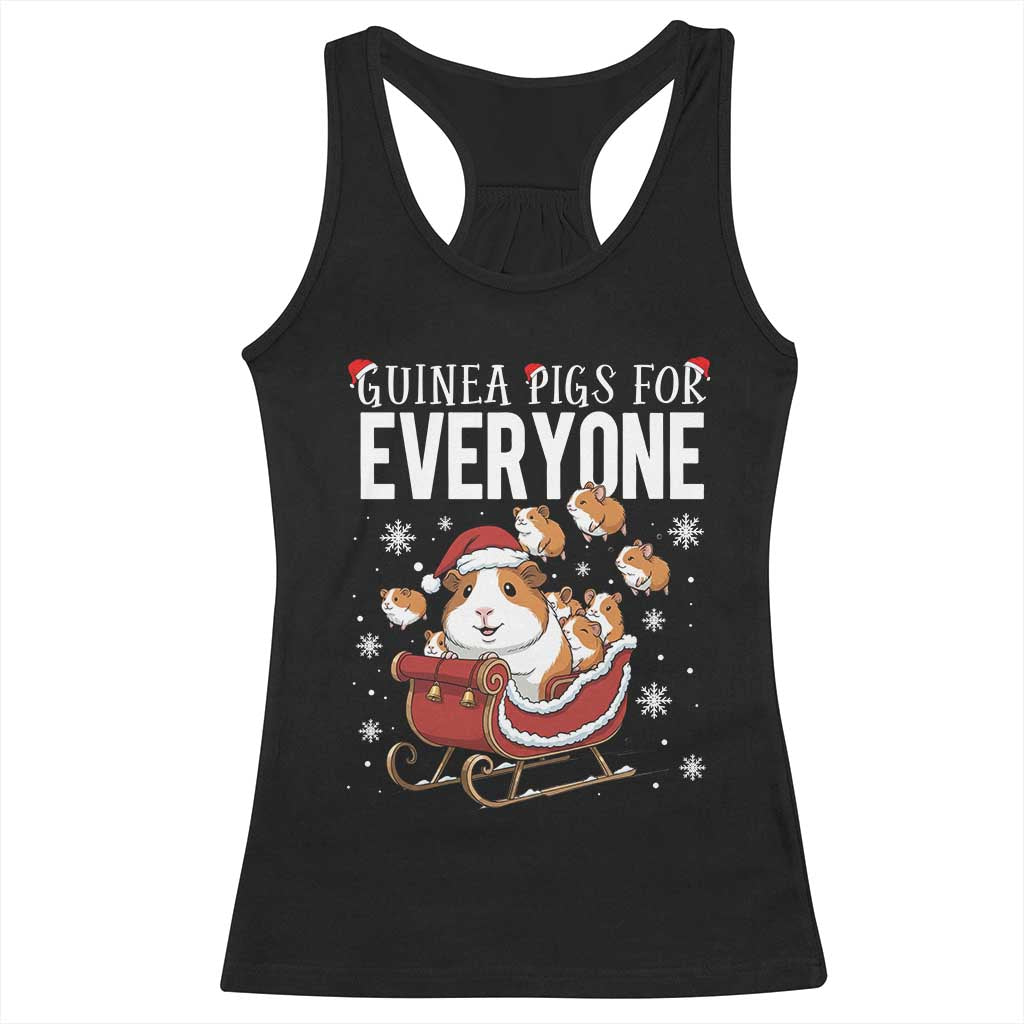 Christmas Guinea Pigs For Everyone Racerback Tank Top Funny Cavy Lover Gift - Wonder Print Shop