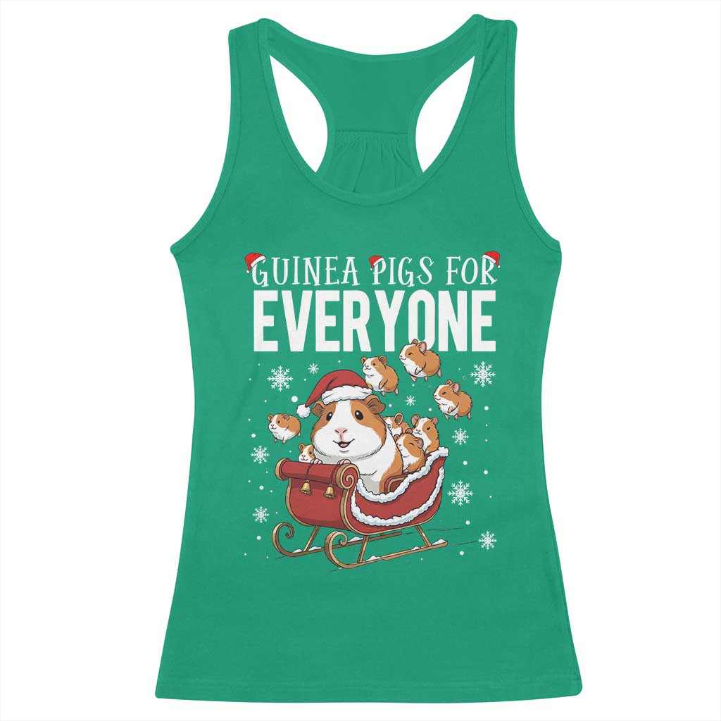 Christmas Guinea Pigs For Everyone Racerback Tank Top Funny Cavy Lover Gift - Wonder Print Shop