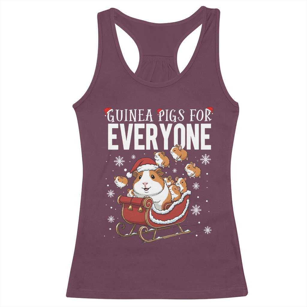 Christmas Guinea Pigs For Everyone Racerback Tank Top Funny Cavy Lover Gift - Wonder Print Shop