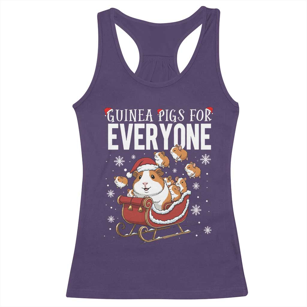 Christmas Guinea Pigs For Everyone Racerback Tank Top Funny Cavy Lover Gift - Wonder Print Shop