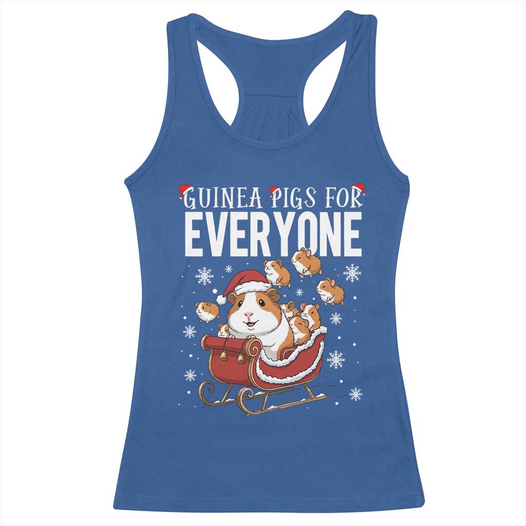 Christmas Guinea Pigs For Everyone Racerback Tank Top Funny Cavy Lover Gift - Wonder Print Shop